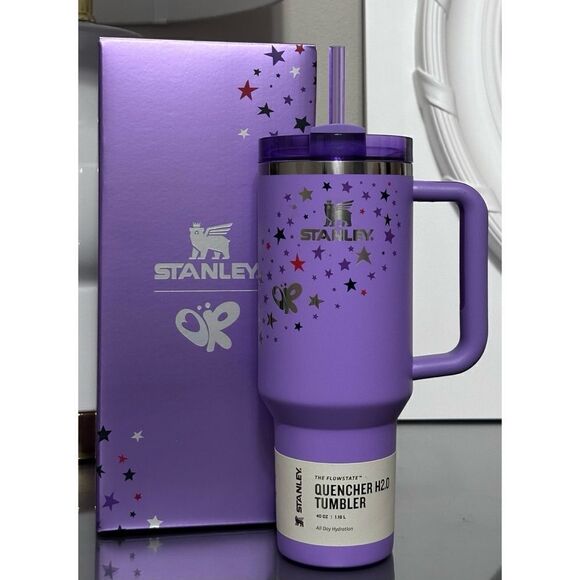 STANLEY x OLIVIA RODRIGO Purple Stars 40oz Tumbler - Picture 1 of 5